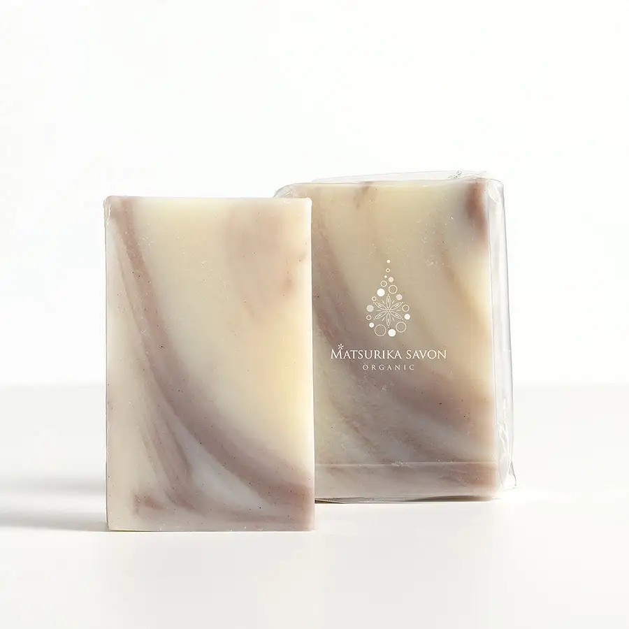 石鹸 岡山県真庭市蒜山 オーガニック石鹸（ラベンダー）75g1個 【savon017-01】