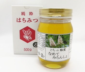 三浦養蜂場 会津産とちの蜂蜜「なめてみらんしょ」500g　【07208-0799】