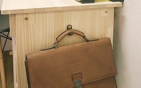 【2個口発送】　ハンドメイド 天然木 パイン材 デスク（学習机）「エル」3点セット 勉強机 学習デスク 机セット 木製 パイン 椅子 学習机 手作り