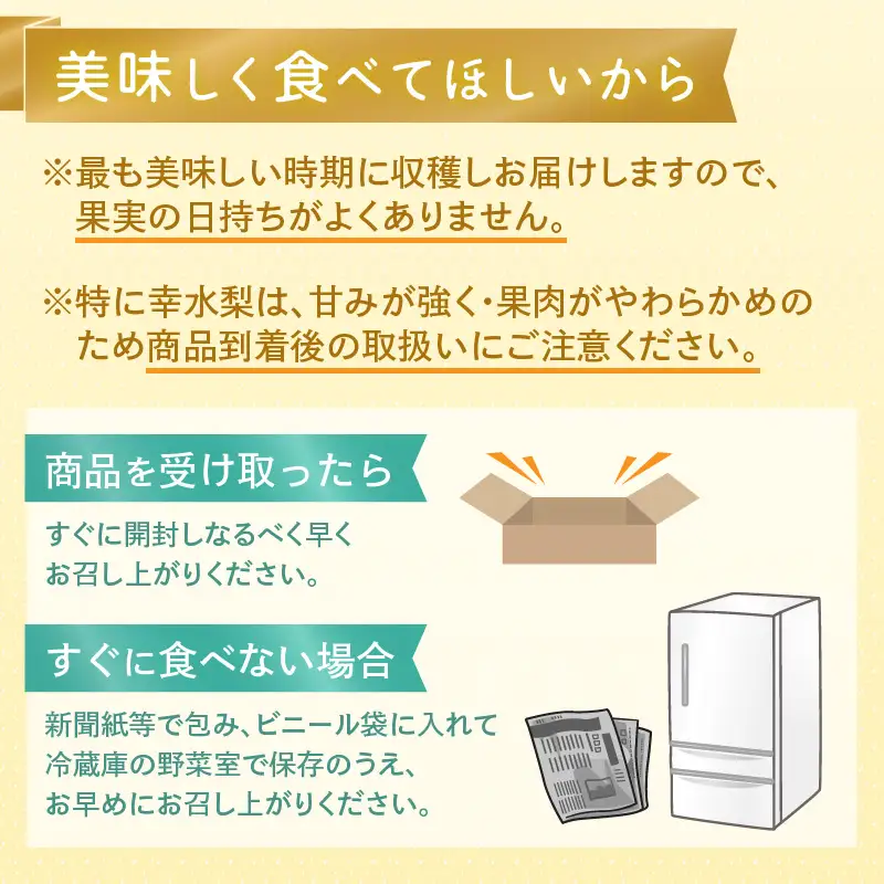 【先行予約】上野梨園の幸水梨 特選大玉 幸水梨『特秀品』選び抜かれた逸品 3kg 光糖度センサー選果品 梨園直送！ / 期間限定 果物 フルーツ 農家直送 シャキシャキ もぎたて 旬 お取り寄せ ※2027年8月下旬より順次発送 [aw077-a028]