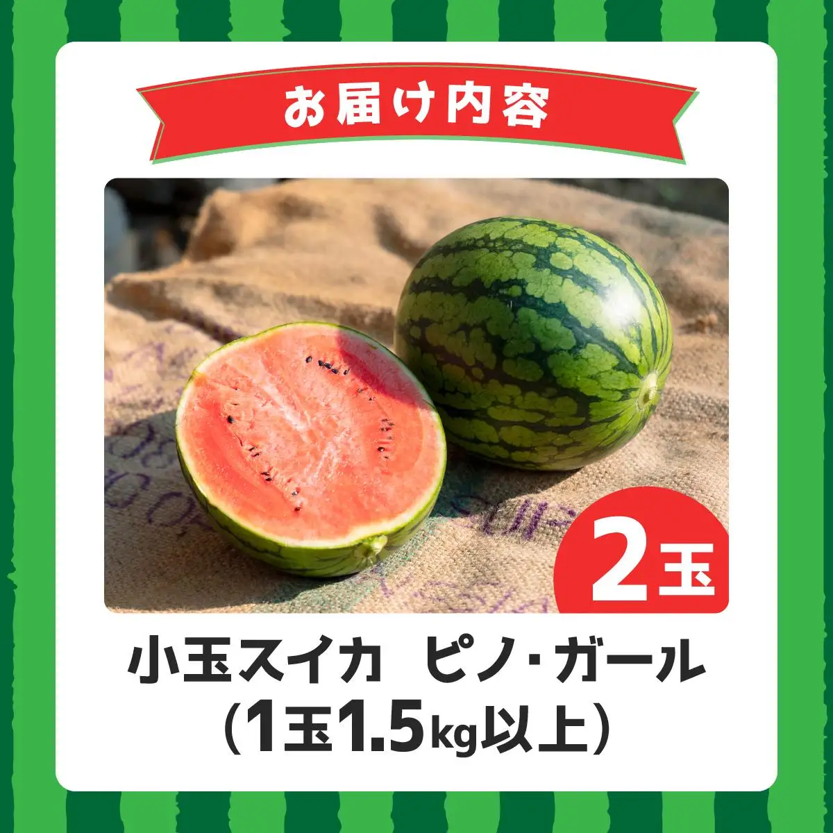 ＜先行予約＞北海道伊達産 小玉スイカ "ピノ・ガール" 【tom-001】