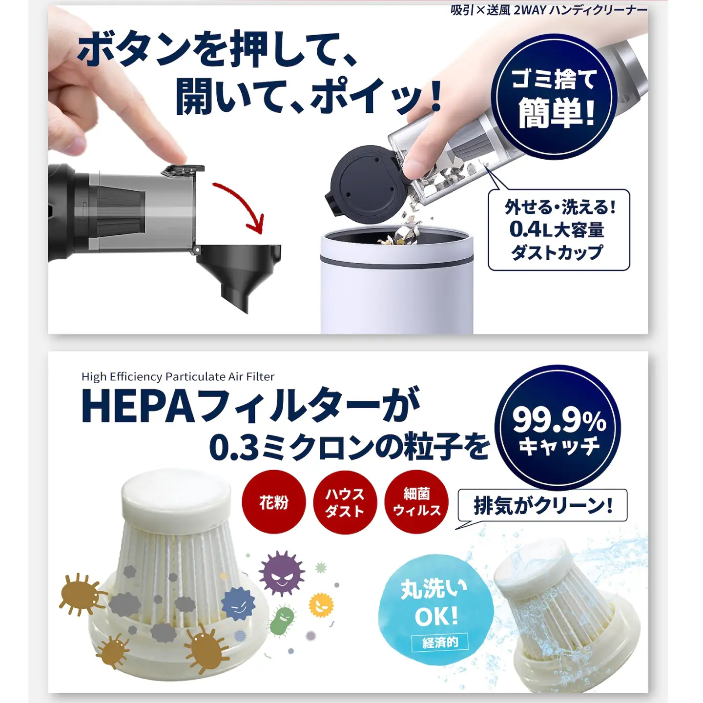 車用ハンディクリーナー＆ブロワー CK-ORD23 恵那市 / サイバーストーク[AUGG004] カー用品