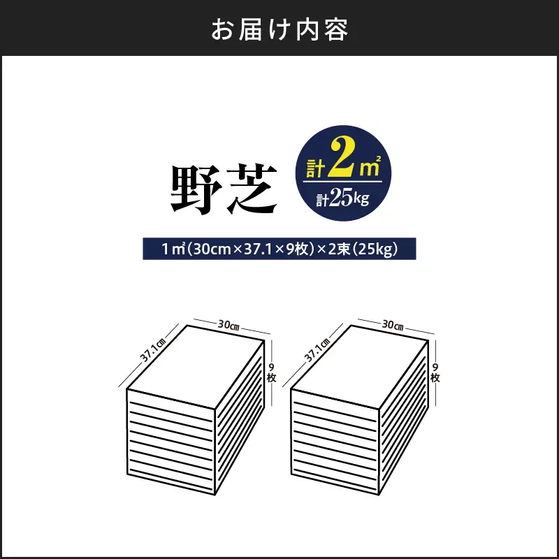 【10月から5月に発送】 野芝（2平方メートル） KN177-005-01 庭 芝生
