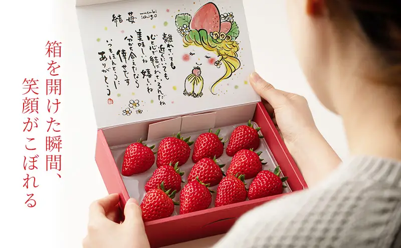 結苺（むすびいちご）約250g（6〜11粒） 特製BOX入り いちご イチゴ 苺 ストロベリー 果物 くだもの フルーツ ギフト プレゼント 贈り物 静岡 浜松市【配送不可：北海道・沖縄・離島】