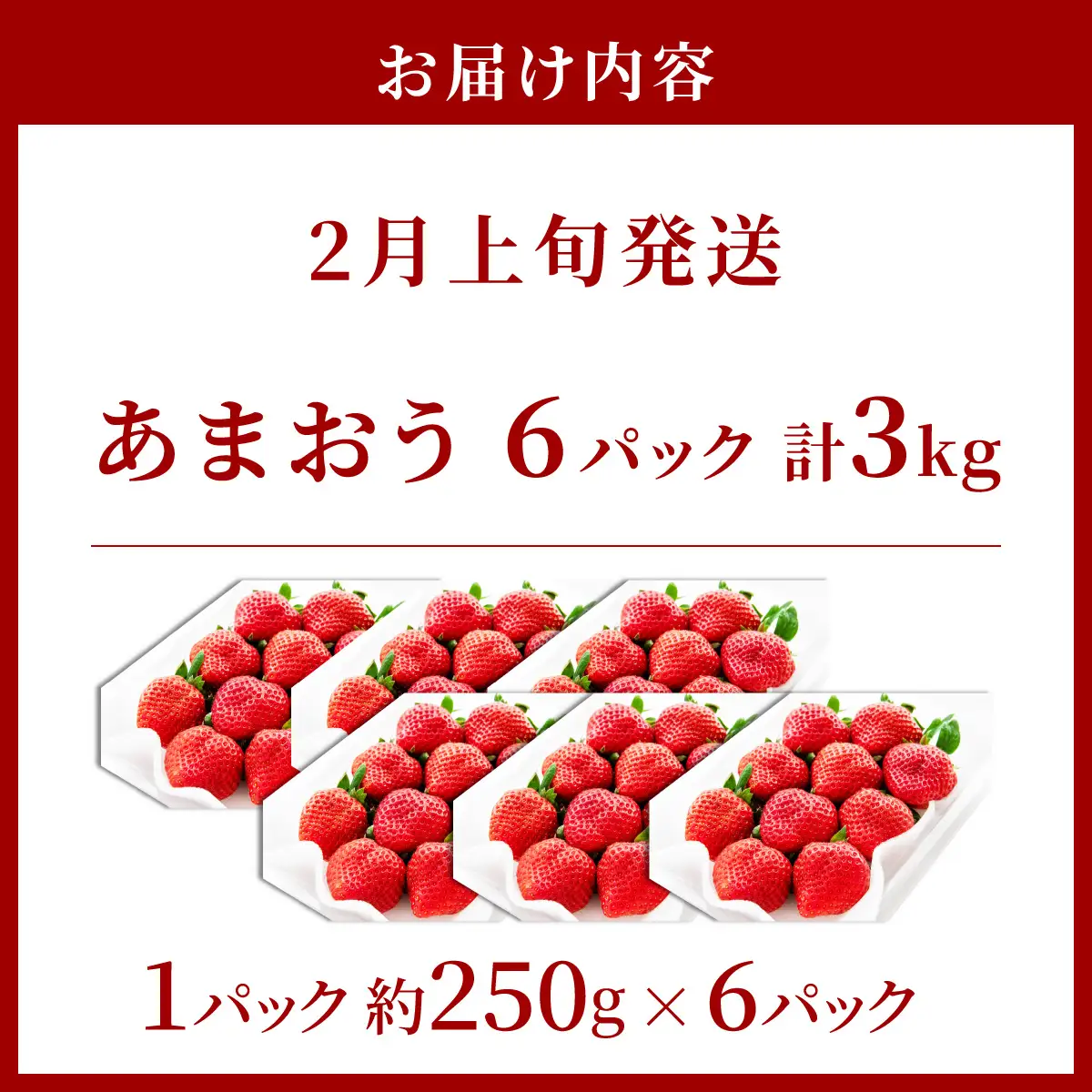 アフター保証対象！【先行予約】福岡産 春 あまおう 6パック（2月上旬より発送）|苺 いちご イチゴ 完熟 あかい まるい おおきい うまい フルーツ 果物 デザート 期間限定 産地直送 冷蔵 お取り寄せ グルメ 送料無料 福岡県 那珂川市