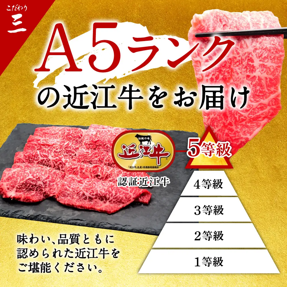 近江牛ロース焼肉用 500g 常松商店 滋賀県 東近江市 C-D30 近江牛 焼肉 ロース 牛肉 A5 和牛 500g 国産 焼き肉 ギフト 霜降り