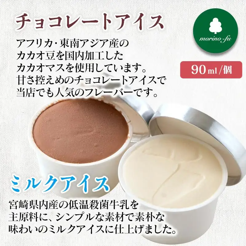 【もりのふうオリジナル】ケーキ＆アイスクリーム　お試しセット＜41-9a＞