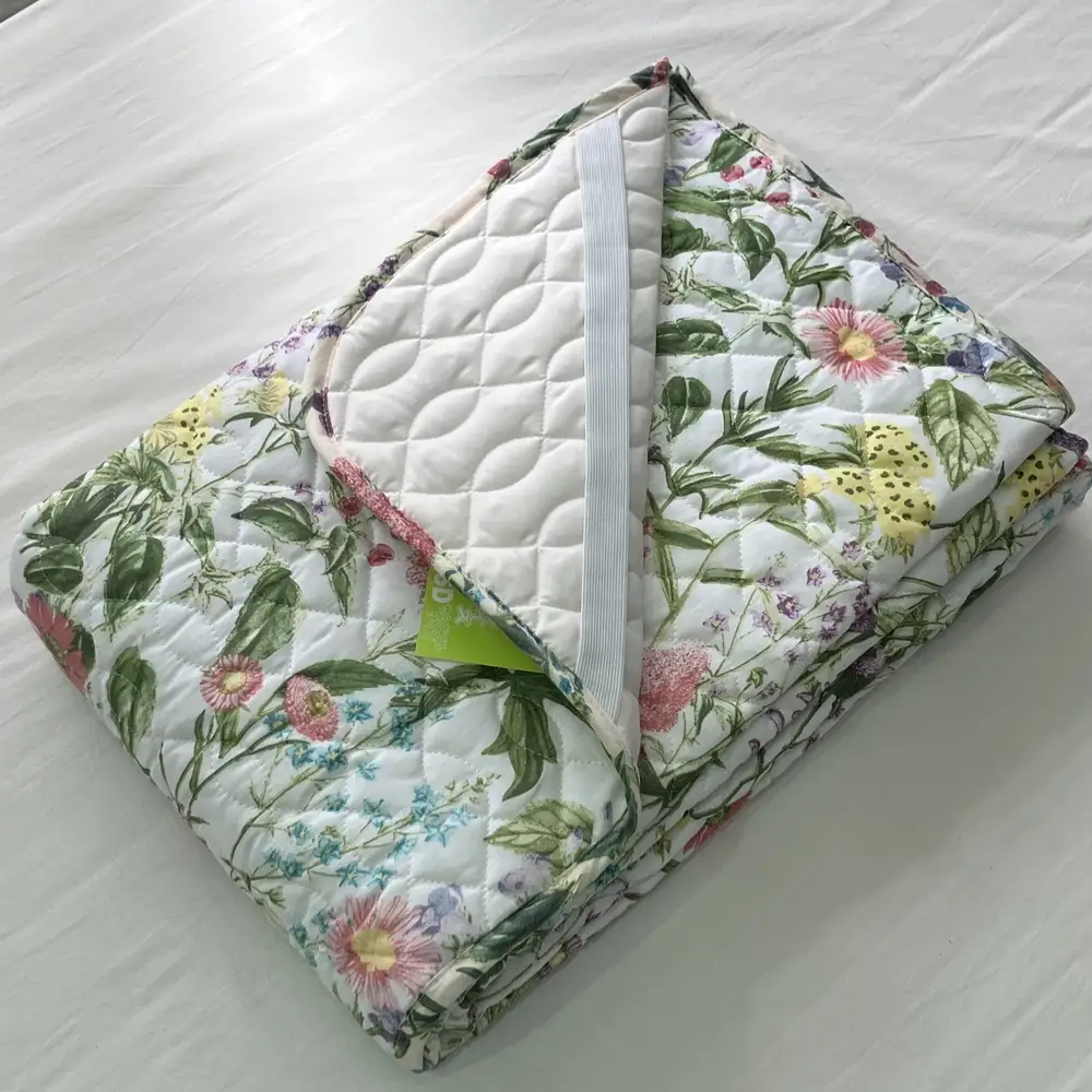 【訳あり 数量限定】フレンチリネン 敷パッド 1枚 【ダブル】140×205cm ブルー ピンク SH-3533PW