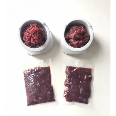 ドッグフード 定期便 3回 ジビエ 成犬用 カット肉(200g 5個) ミンチ肉(200g 5個) 計6kg