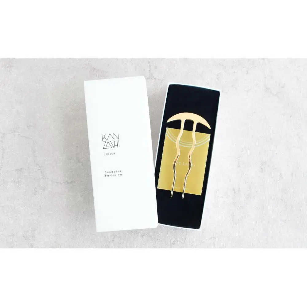 【女性のアイデア×職人技】ステンレス製かんざし「Arc Liner / Gold」