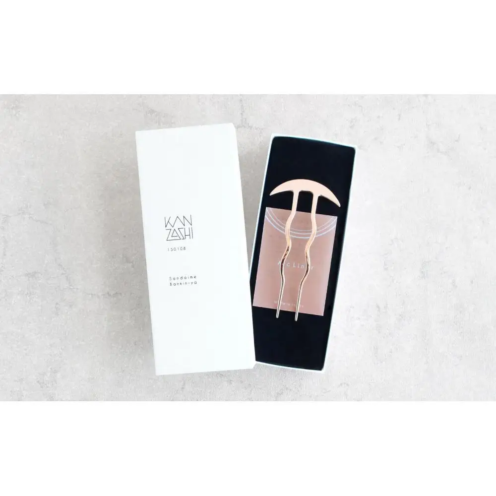 【女性のアイデア×職人技】ステンレス製かんざし「Arc Liner / Pink Gold」