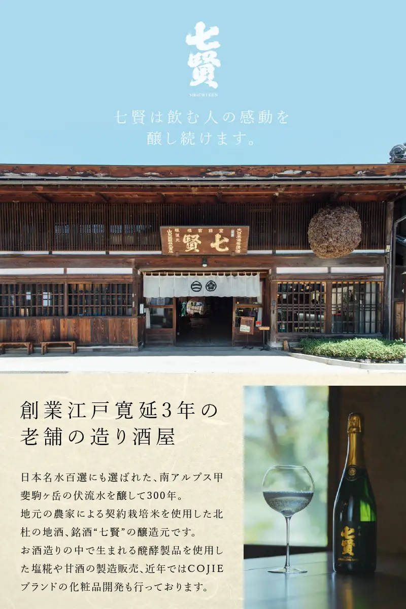 七賢 日本酒飲み比べ小容量セット3本 [h044]