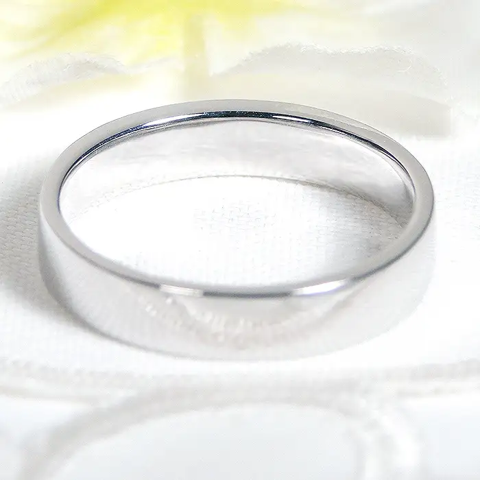 指輪 桜 プラチナ PT900 和柄 花模様 花びら ストレート 10～22号 メンズ 無垢 地金 ジュエリー 山梨県 南アルプス市 【328-ptm】 ALPAZ200