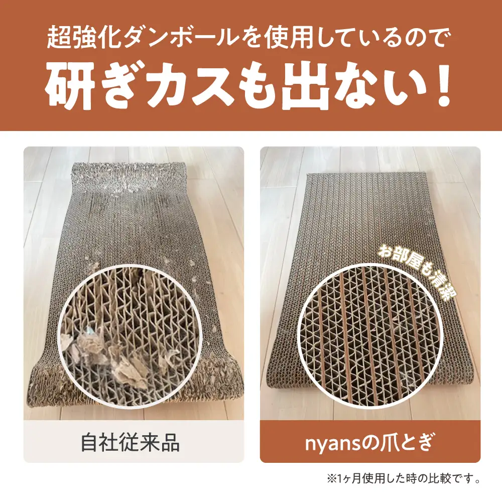 とぎカスがでない nyansの爪とぎ ニャンズ スタンダード型 Lサイズ 手作り 1年長持ち | 猫 猫用品 ペット ペット用品 ねこ ネコ 爪研ぎ nyans 高耐久 爪研ぎソファ 純日本製 雑貨 人気 おすすめ