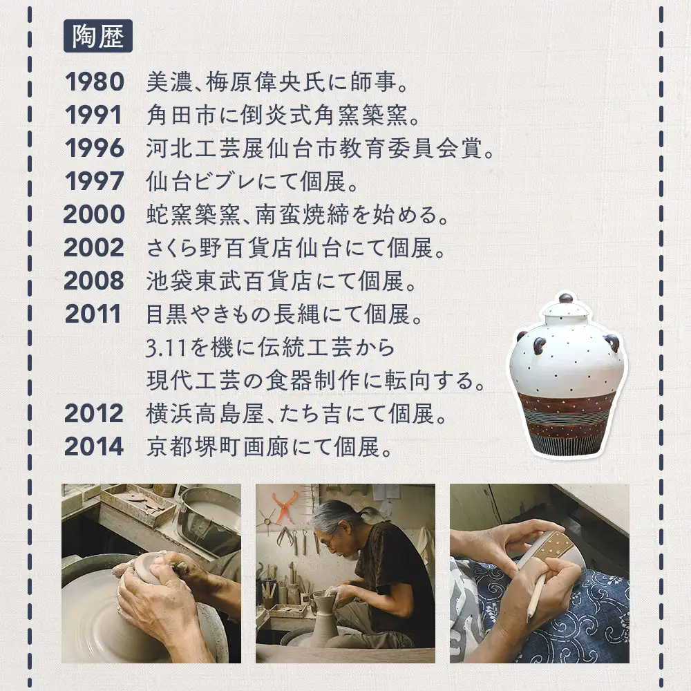 〔受注生産品〕エミシ工房　泥彩マグカップ２【角田市】｜陶芸