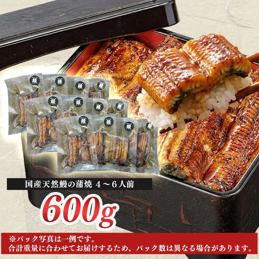 希少 天然 鰻 蒲焼  約4-6人前 600g 国産 四万十川 うなぎ ウナギ  蒲焼き ウナギ蒲焼 鰻蒲焼 うな重 備長炭 炭火 炭火焼き 冷凍 湯せん 小分け 贈答 お取り寄せ ギフトご褒美 簡単 土用の丑の日 高知県 大月町