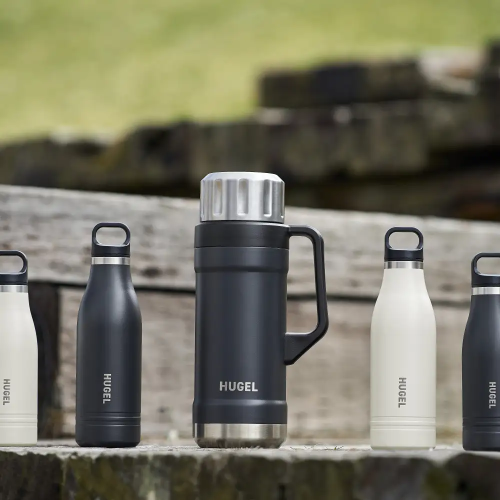 ＨＵＧＥＬ 真空断熱マグボトル ５００ｍｌ HSB-500 アッシュホワイト