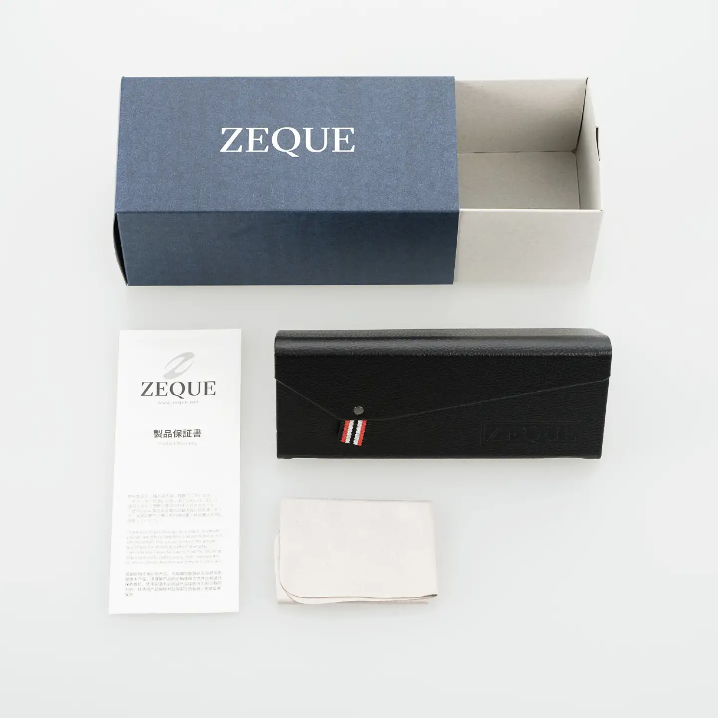 Zeque（ゼクー）偏光サングラス JONNY（ジョニー） F-2221（マットブラック&ブラック / トゥルービュースポーツ）