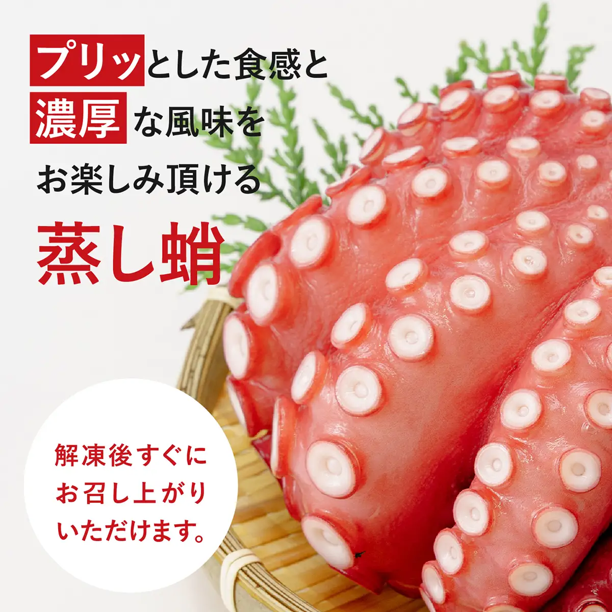 カット済みの蒸し蛸　まるごと冷凍1尾(約1kg×1)冷凍 | カット 刺身用 ダコ タコ たこ 刺身 蛸