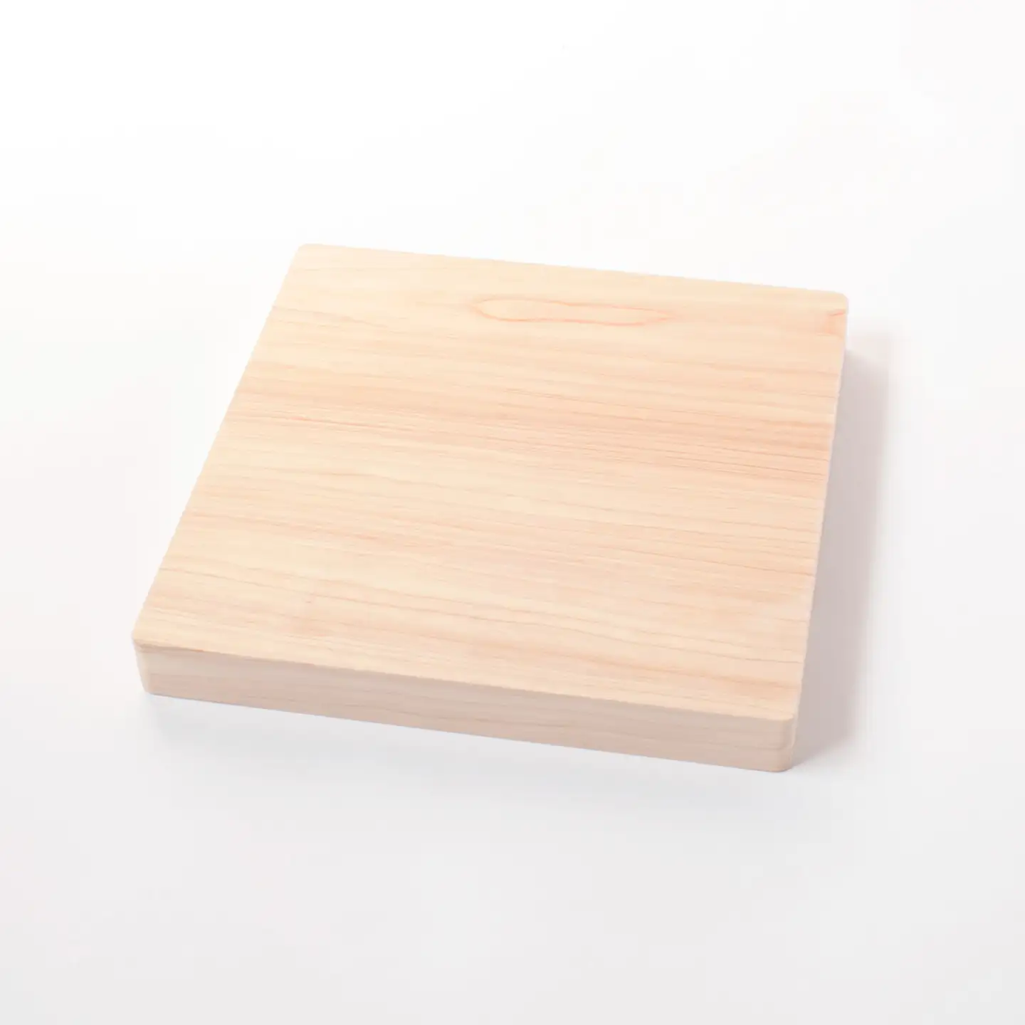 【疲れにくく、刃にやさしい】 ヒノキのまな板（厚口 正方形）＜吉永製作所＞[CDW010]