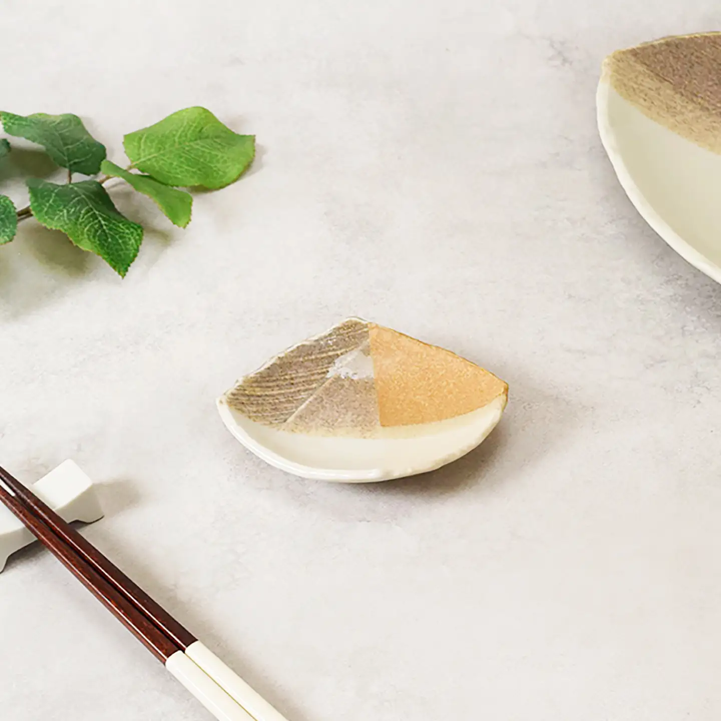 【美濃焼】山びこ 角櫛目型 千代口 4個セット【カネ定製陶】 小皿 食器セット 和食器[MEI326]