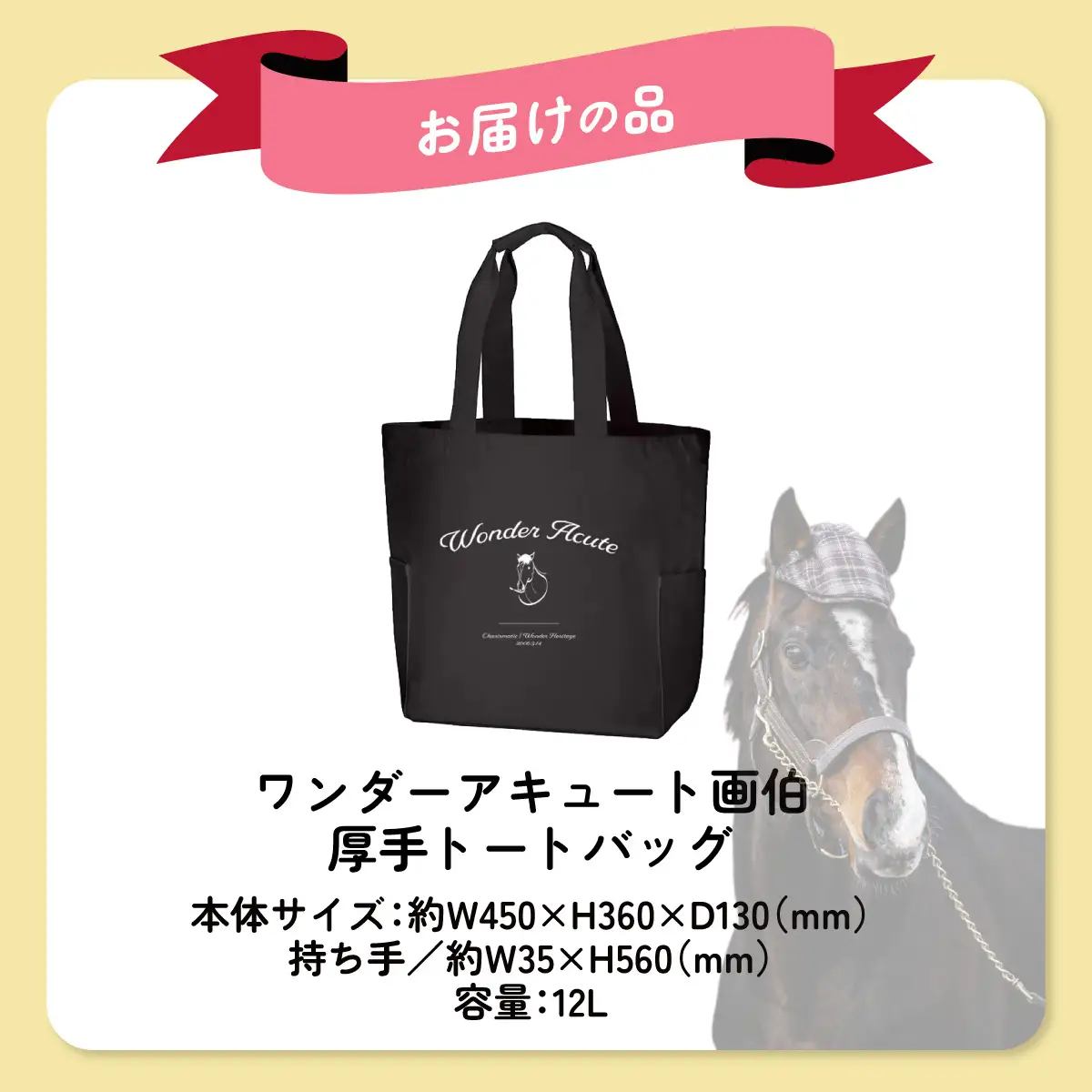 【ワンダーアキュート画伯】厚手トートバッグ BRTV213