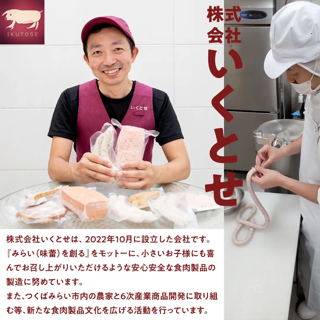 ソーセージ 職人 が作る ミートローフ 『 粗挽き フライシュケーゼ 』380g×4本