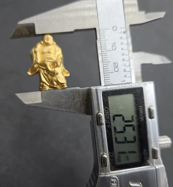 【造幣局ホールマーク入り】【純金】布袋　大 15~16g　【甲斐石和温泉七福神】　252-031