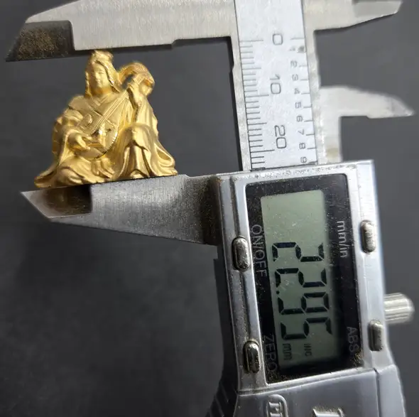 【造幣局ホールマーク入り】【純金】弁財天　大 15~16g　【甲斐石和温泉七福神】　252-033