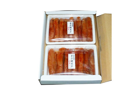 【北海道根室産】[鮭匠ふじい]熟成辛子明太子400g×2P B-42004