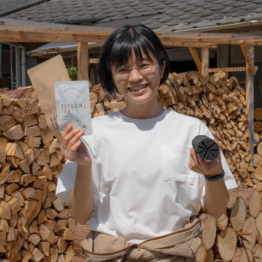 広葉樹のお茶 里海茶 ブレンド 2袋 14パック入り カフェインフリー 野草茶 高知県 大月町