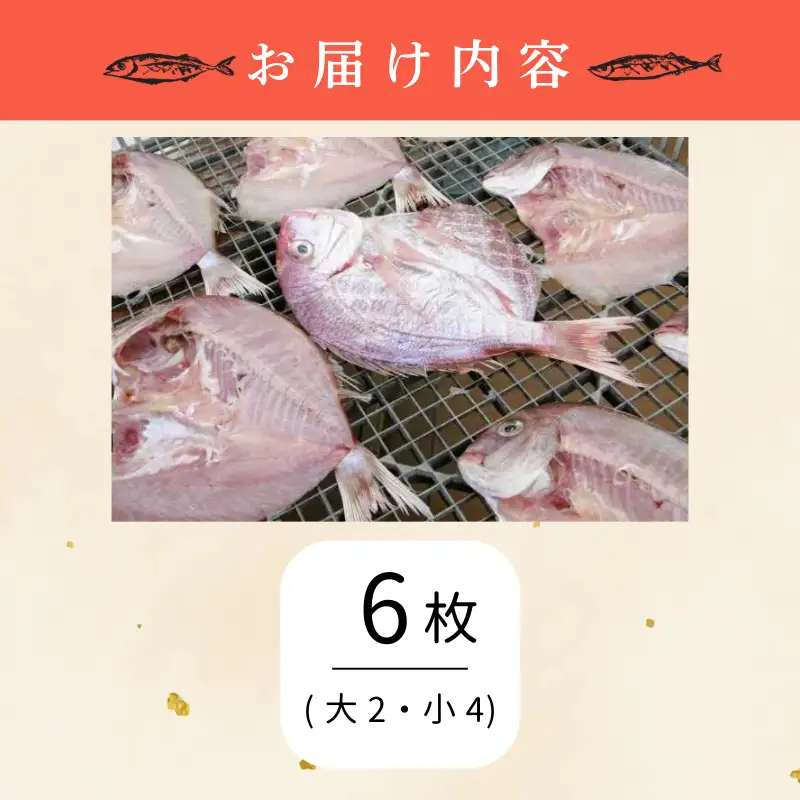 干物 6枚 鳴門鯛 干物セット