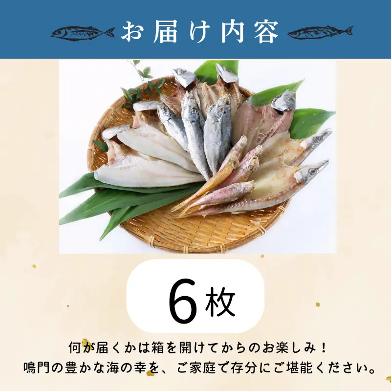 干物 詰め合わせ 4種以上 6枚