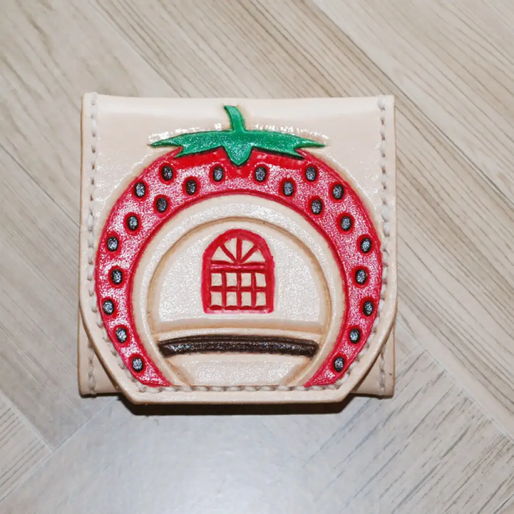 フルーツバス停BOXコインケース / 財布 さいふ 小物 こもの 雑貨 ざっか カラフル /artigiano maldestroフルーツバス停BOXコインケース/[AHEX002]