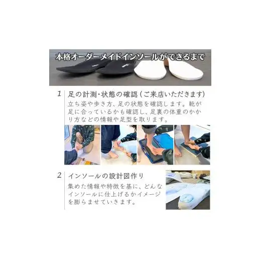 インソール オーダーメイド 疲れない 中敷き 姿勢 矯正 疲労軽減 足の痛み 膝痛 偏平足 外反母趾 足底筋膜炎 足のゆがみ 足の疲れ オーダーメイド フルオーダーメイド 特注 子供用 スポーツ用 【千葉県および隣接地域限定】