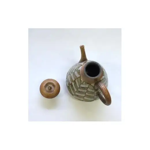 釉彩注器（酒器）和食器 醤油さし ソースポット 陶芸品《受注制作》蓋付き注器 調味料入れ 酒器 お銚子 徳利 和食器 おすすめ おしゃれ モダン 陶芸 手作り 食器 陶器 陶芸作家 インテリア オブジェ