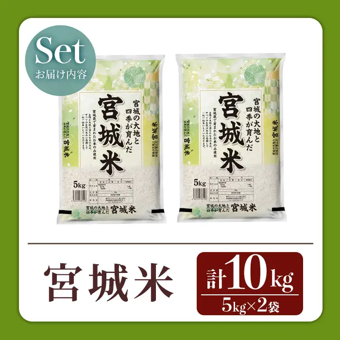 【14営業日以内に発送予定】宮城米 10kg (5kg×2袋) ブレンド米 業務用 お米 おこめ 米 コメ 白米 ご飯 ごはん おにぎり お弁当 【登米ライスサービス株式会社】tm733