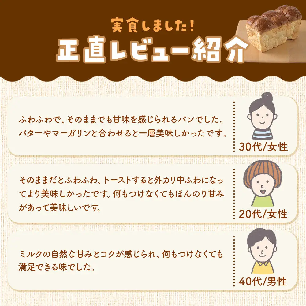 パン好きに贈るミルク食パン（2斤）《冷凍パン》