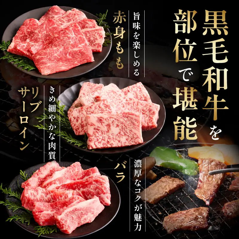 黒毛和牛 お肉の贈り物 6種 720g 焼肉3種＆すきしゃぶ3種 化粧箱入り 氷温熟成×極味付け