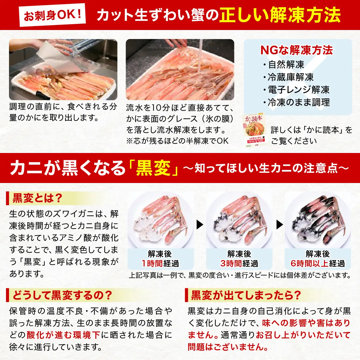 【12月31日まで指定配送可（備考欄の記載必須)】生ずわいがに 約1kg×4 [024-b424] かに