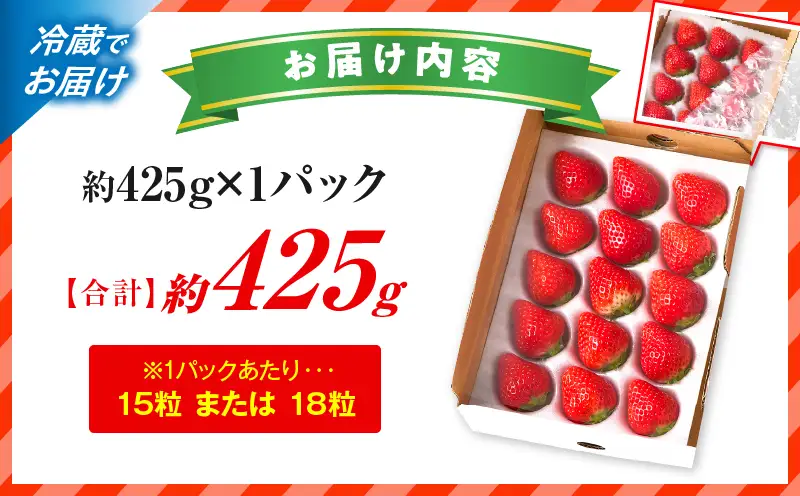 【先行予約】苺音スタンダードハーフ ～春の大粒のさぬきひめいちご～ 約425g | スイーツ いちご イチゴ ストロベリー さぬきひめ さぬき姫 苺 冷蔵 フルーツ 旬 果物 香川県 デザート 青果物 おすすめ |_mk137-008