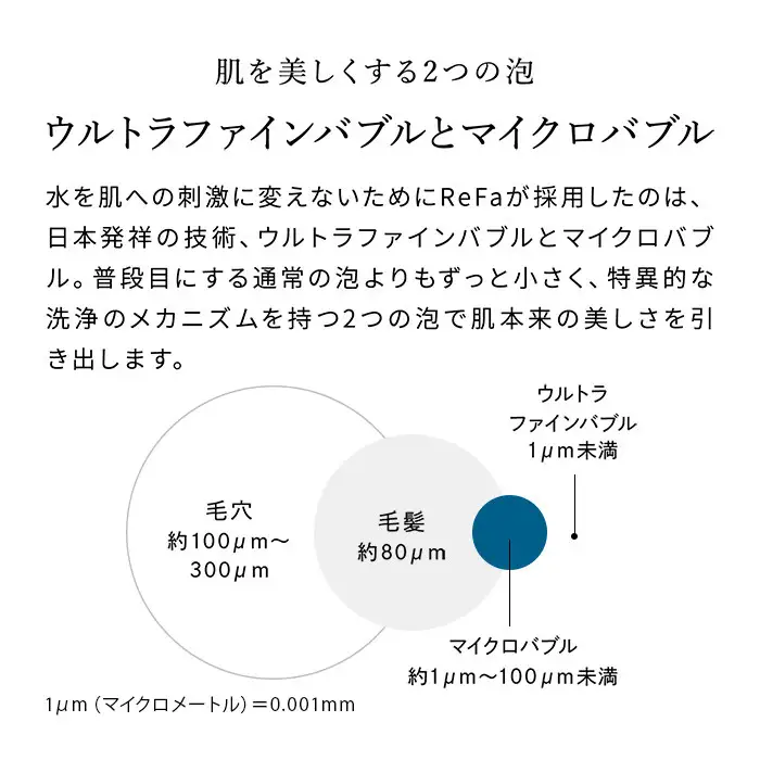 【ホワイト】リファファインバブル ダイア 150