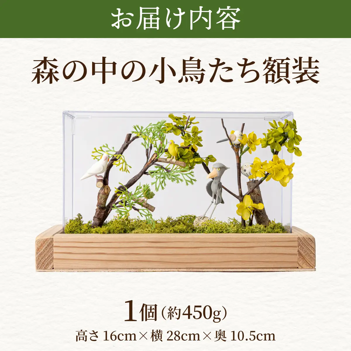 森の中の小鳥たち額装