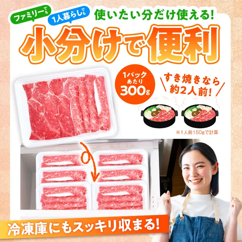国産牛肉 すきしゃぶ用 1.8kg