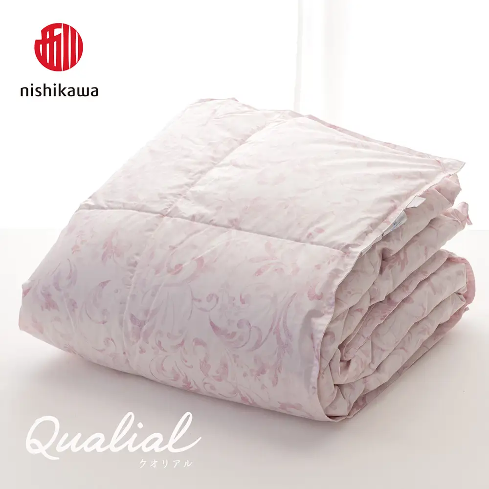 【nishikawa/西川】 羽毛肌掛けふとんSLサイズ/フランスホワイトダック/ダウン90％/日本製/配色：ピンク【P406W】
