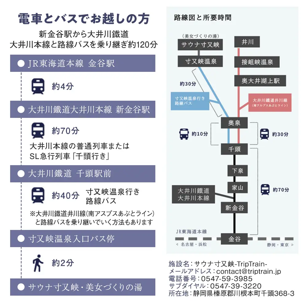 36-5 サウナ寸又峡-Trip Train- プレミアム体験　2名様（2時間コース） プライベート・サウナ「メッツァ」