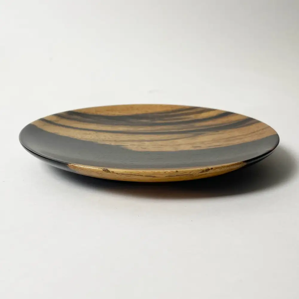 黒柿 丸皿 15cm 5寸 1枚