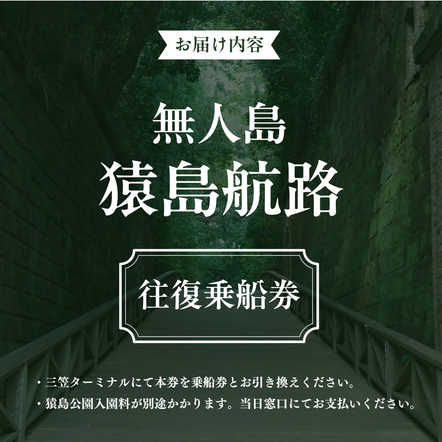 無人島・猿島航路の往復乗船券（ペア）【株式会社トライアングル】[AKFY002]
