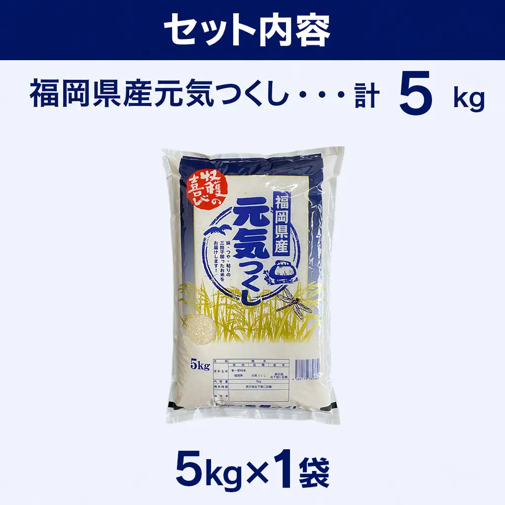 【令和7年産】 福岡県 大木町産 元気つくし 5kg　BC02_2