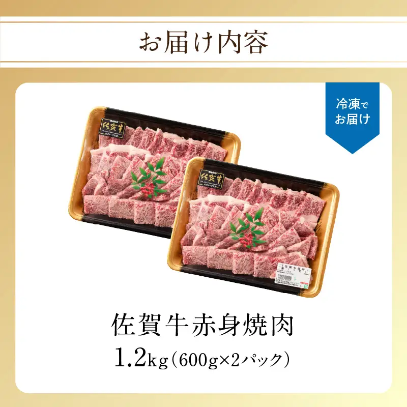 【最速配送】佐賀牛 赤身 焼肉 1.2kg ／ 佐賀牛【C107】